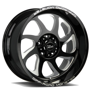 Off-Road Monster Wheels M22 Flat Black Milled