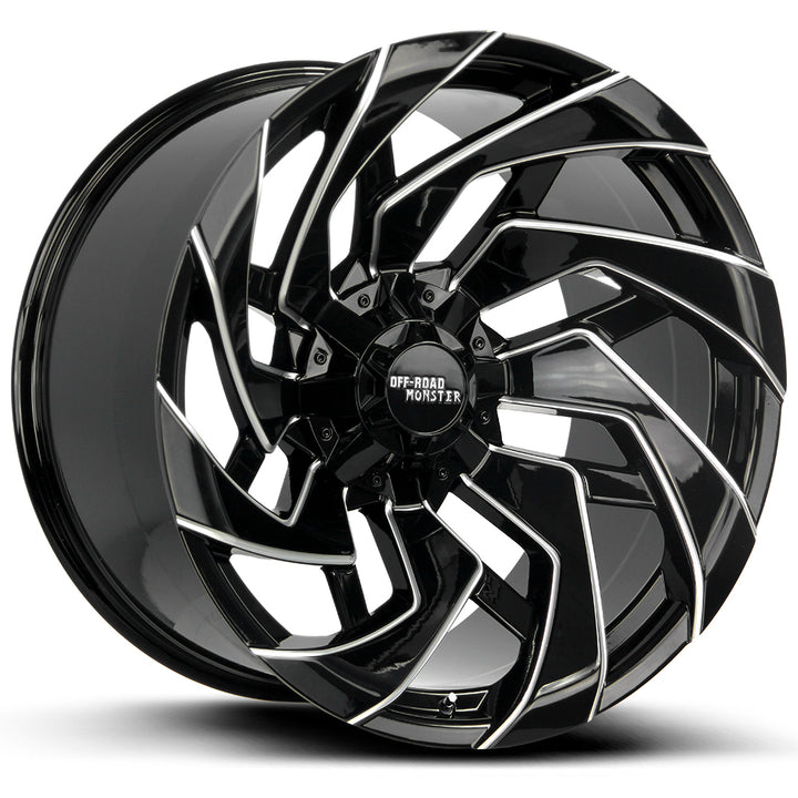 Off-Road Monster Wheels M24 Black Milled