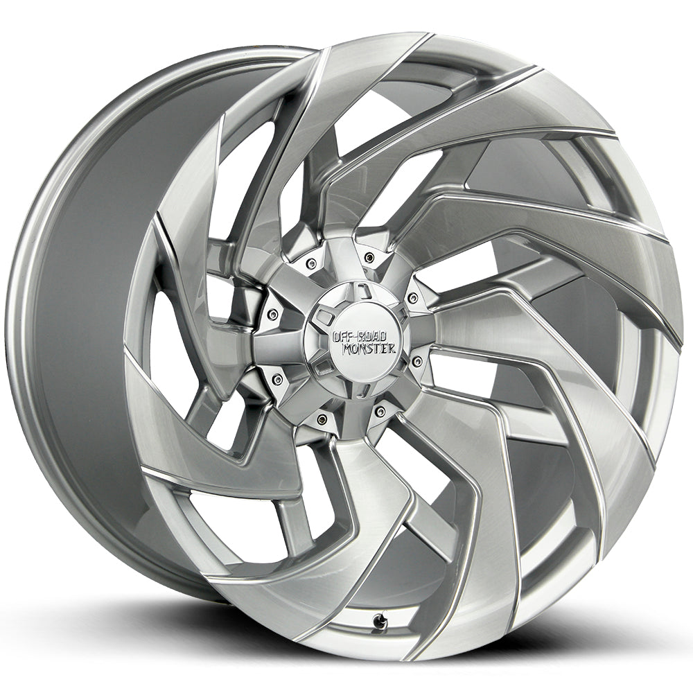 Off-Road Monster Wheels M24 Silver Brushed