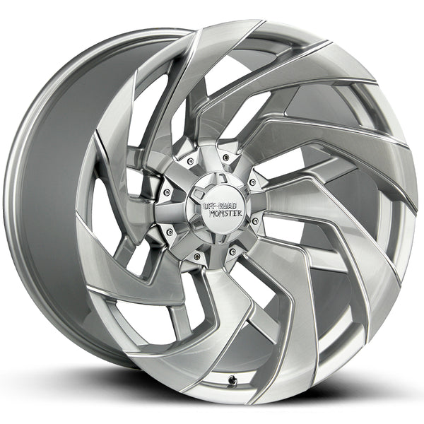 Off-Road Monster Wheels M24 Silver Brushed
