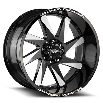Off-Road Monster Wheels M80 Flat Black Milled