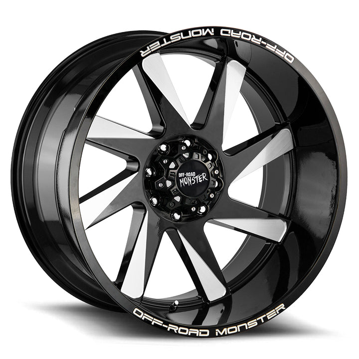 Off-Road Monster Wheels M80 Flat Black Milled
