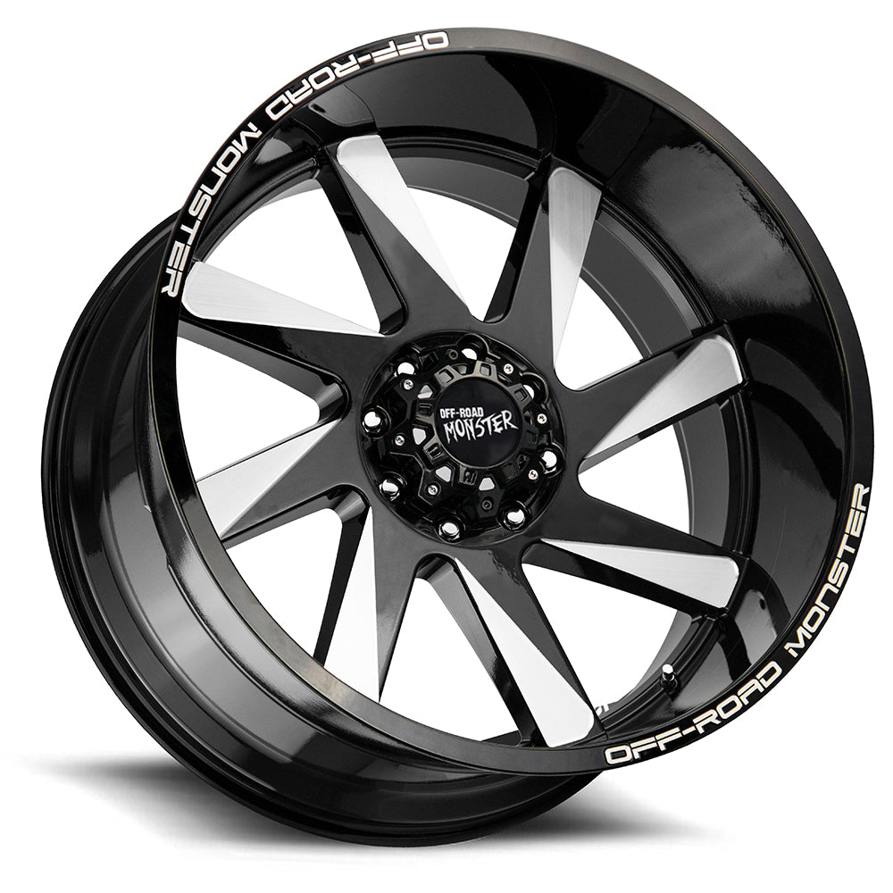 Off-Road Monster Wheels M80 Flat Black Milled