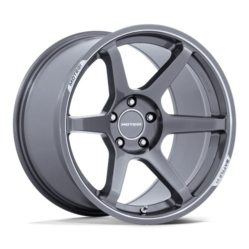 Motegi Racing Wheels MR160 Battle Vi Gloss Gunzilla with Machined Lip