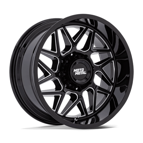 Moto Metal Wheels MO812 Turbine Gloss Black Milled