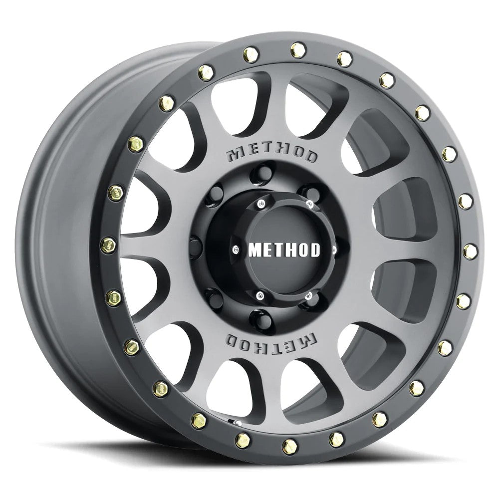 Method Race Wheels MR305 NV Titanium with Matte Black Lip