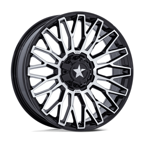 MSA Offroad Wheels M50 Clubber Utv Gloss Black Machined