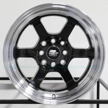MST Wheels Time Attack Black Machined Lip