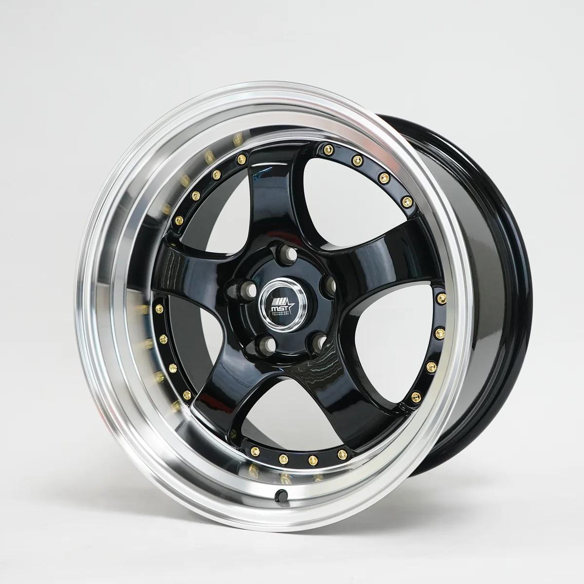 MST Wheels MT07 Black Machine Lip