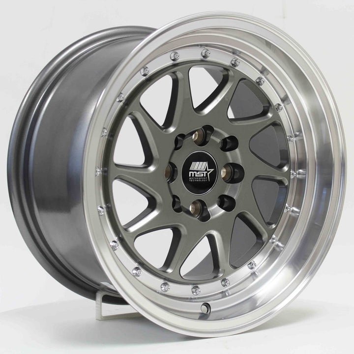 MST Wheels MT28 Gunmetal Machined Lip