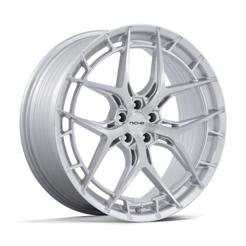 Niche Wheels NC286 Riviera Gloss Silver with Brushed Face
