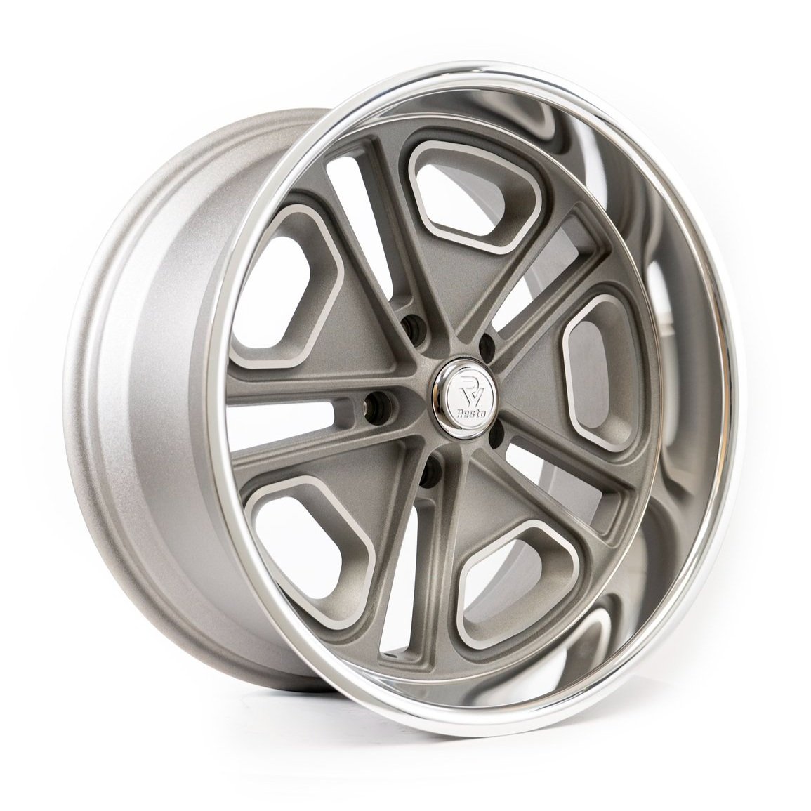Resto Wheels Del Ray Gun Metal Milled
