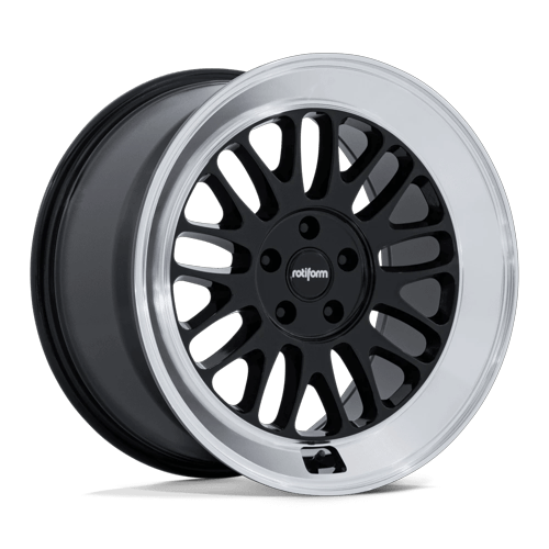 Rotiform Wheels RC214 Scp Gloss Black with Diamond Cut Lip