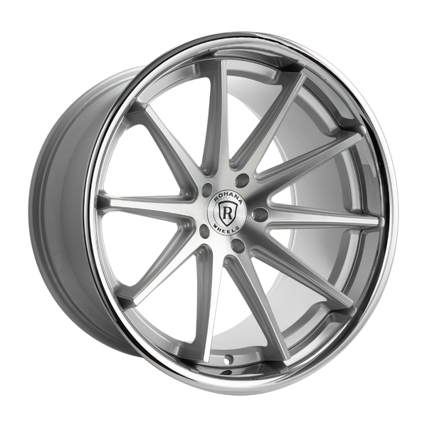 Rohana Wheels RFC10 Machine Silver Chrome Lip