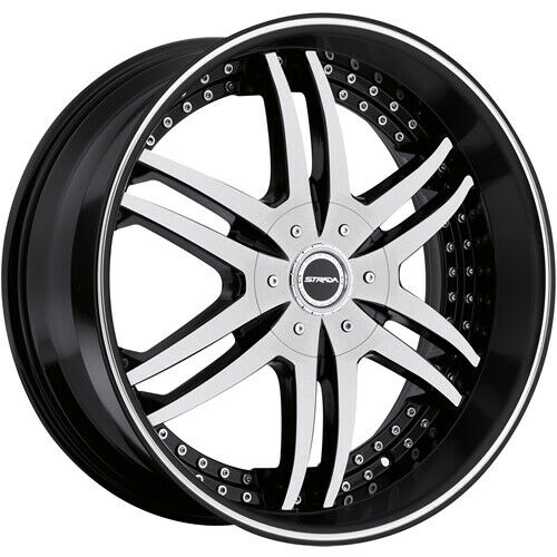 Strada Wheels S12 Denaro Black Machine