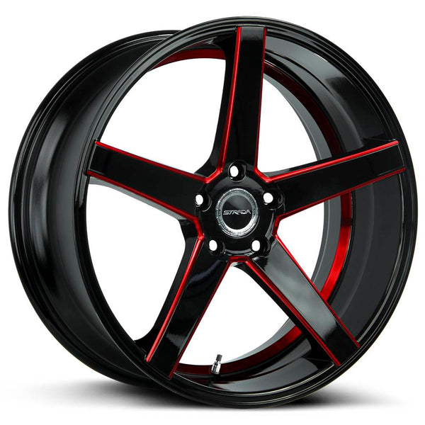 Strada Wheels S35 Perfetto Black Red