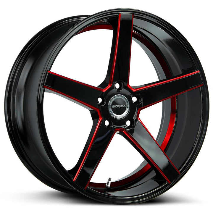 Strada Wheels S35 Perfetto Black Red
