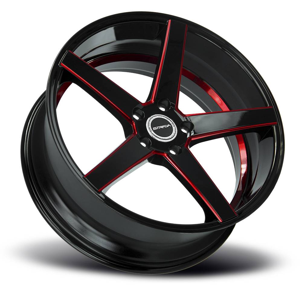 Strada Wheels S35 Perfetto Black Red