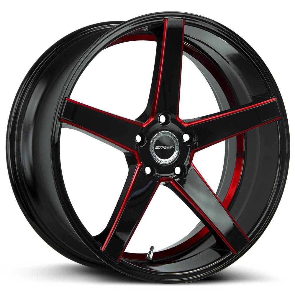 Strada Wheels S35 Perfetto Black Red