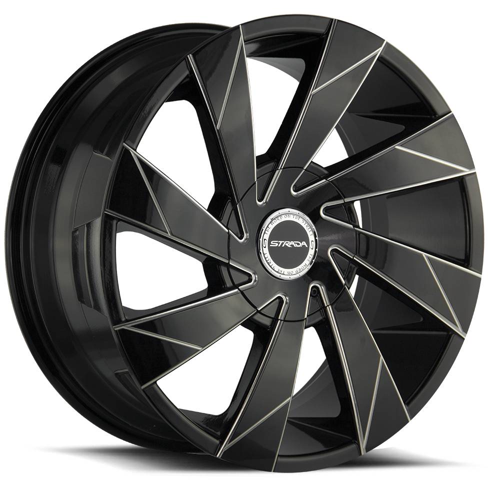 Strada Wheels S62 Moto Black Milled