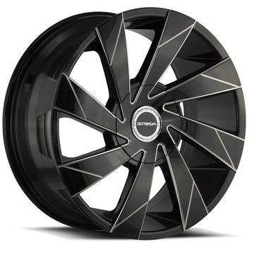 Strada Wheels S62 Moto Black Milled