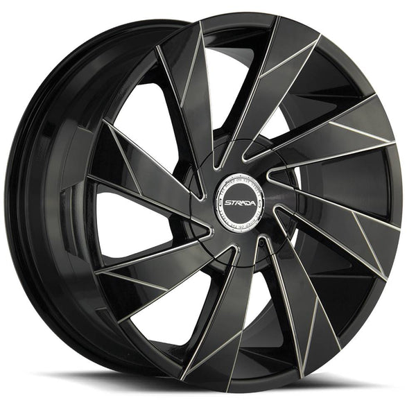 Strada Wheels S62 Moto Black Milled