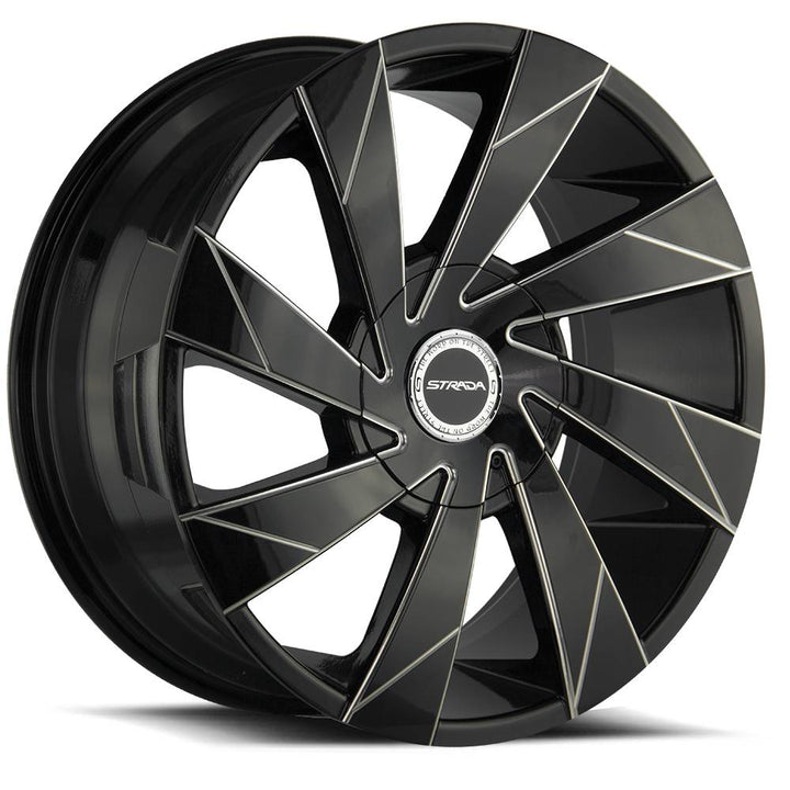 Strada Wheels S62 Moto Black Milled