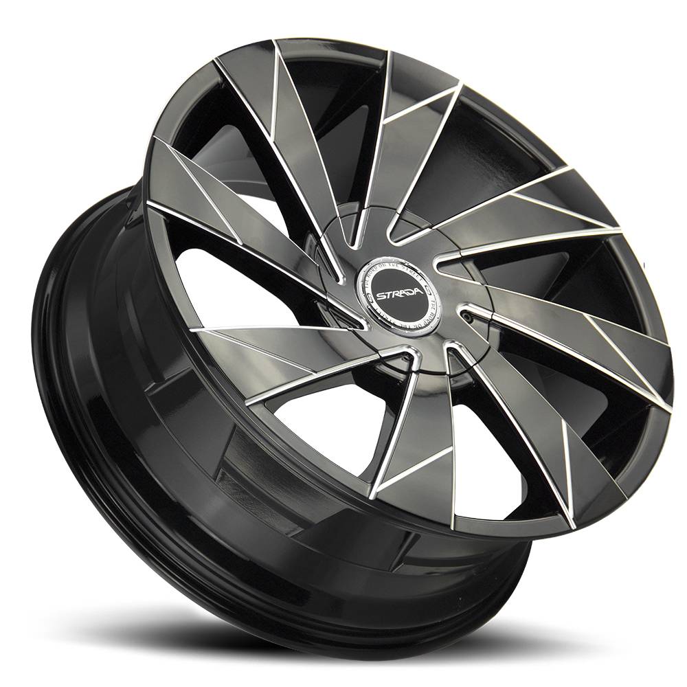 Strada Wheels S62 Moto Black Milled