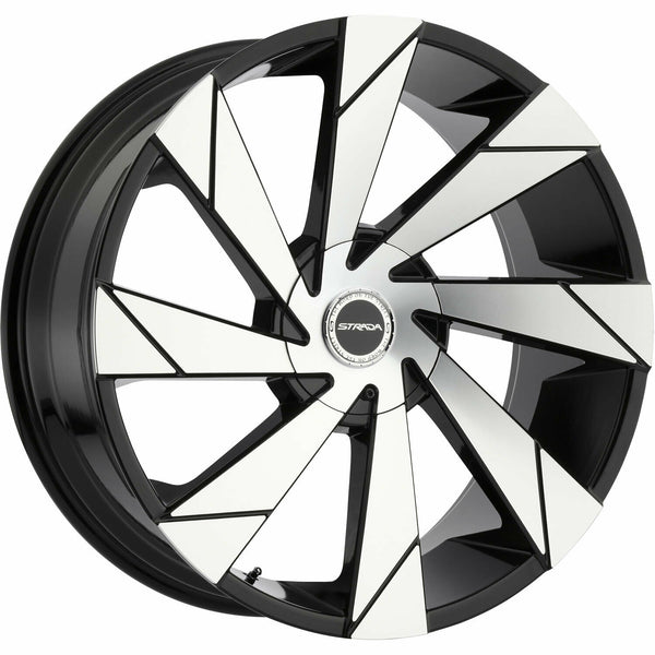 Strada Wheels S62 Moto Black Machine