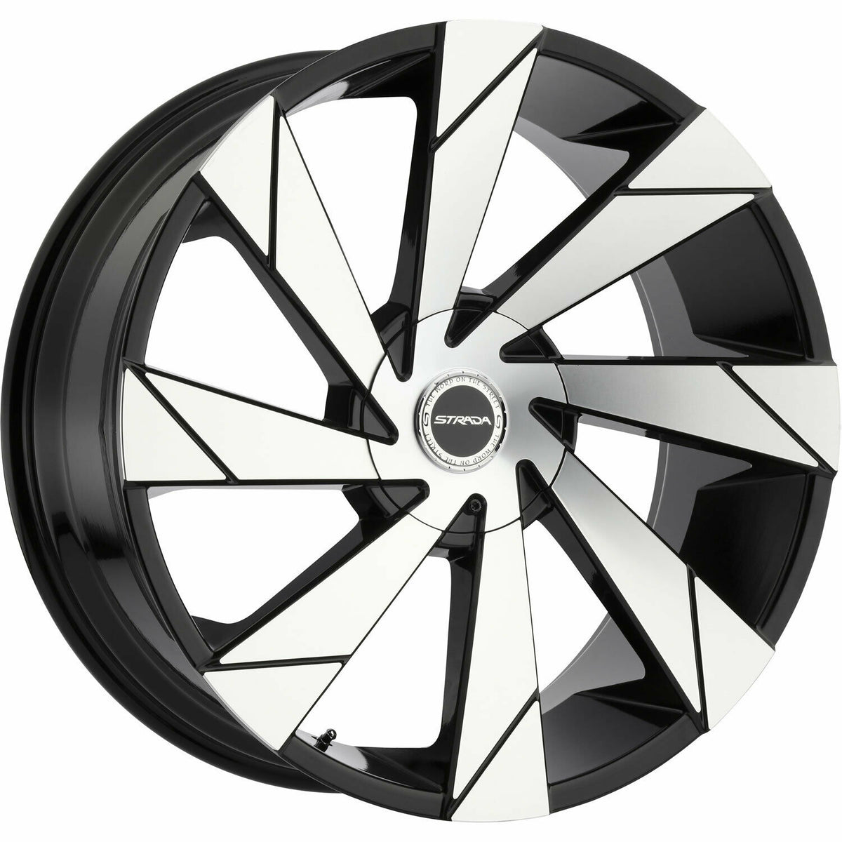 Strada Wheels S62 Moto Black Machine