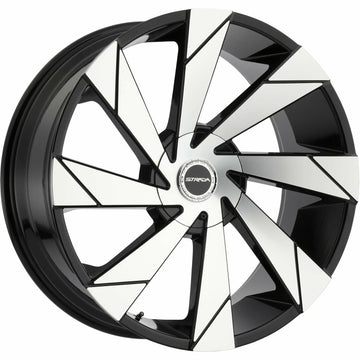 Strada Wheels S62 Moto Black Machine