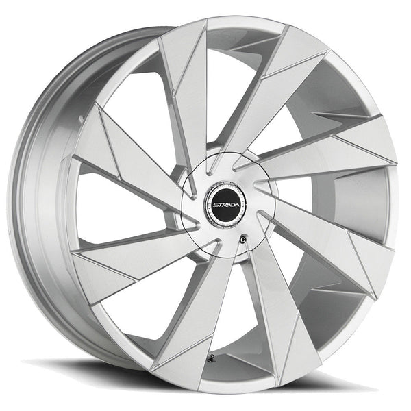 Strada Wheels S62 Moto Silver Brushed