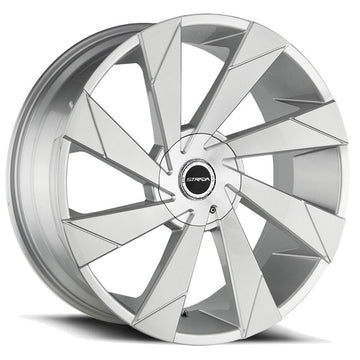 Strada Wheels S62 Moto Silver Brushed