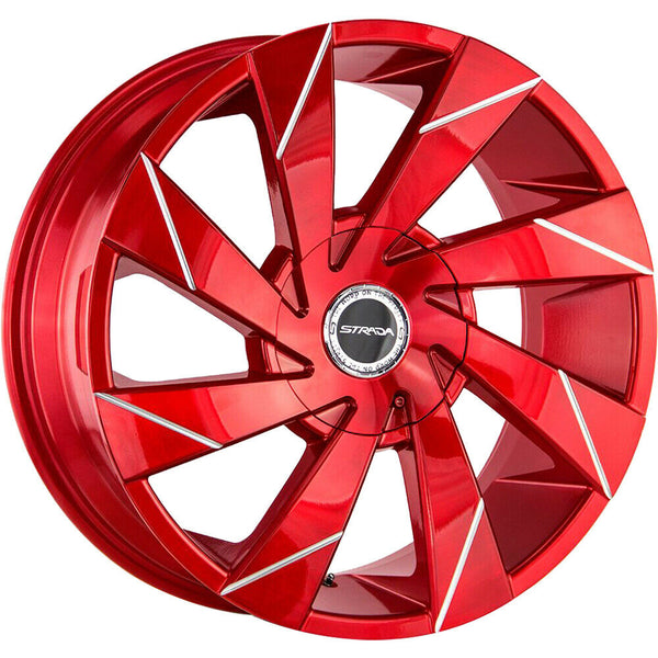 Strada Wheels S62 Moto Candy Apple Red