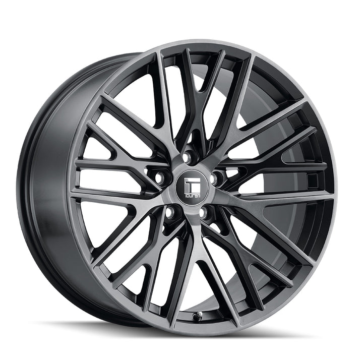 Touren Wheels 3291 Tr91 Matte Black Brushed With Dark