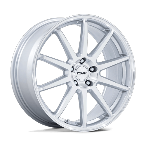TSW Wheels TW004 Canard Gloss Silver with Machined Face