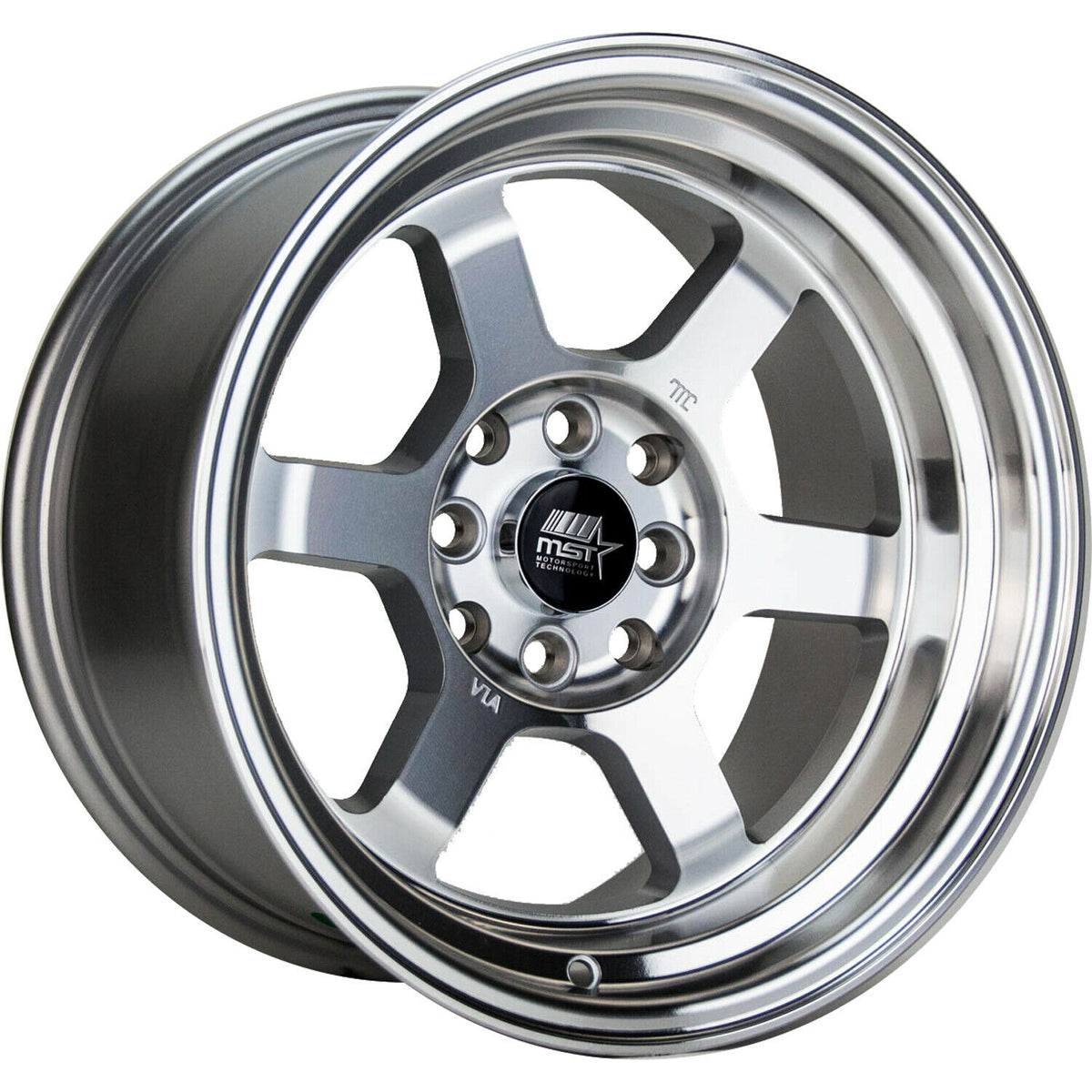 MST Wheels Time Attack Silver Machined