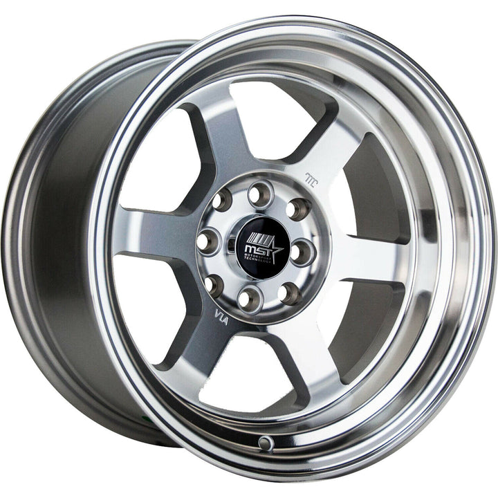 MST Wheels Time Attack Silver Machined