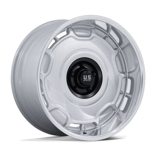 US Mags Wheels UC146 Arlington Silver Matte Black Center with Diamond Cut Lip