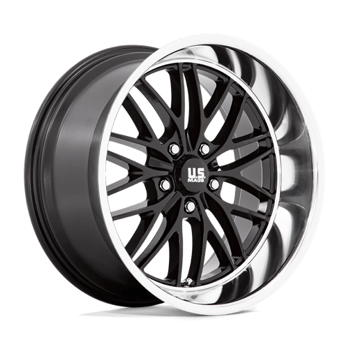 US Mags Wheels U138 Santa Cruz Gloss Black with Diamond Cut Lip