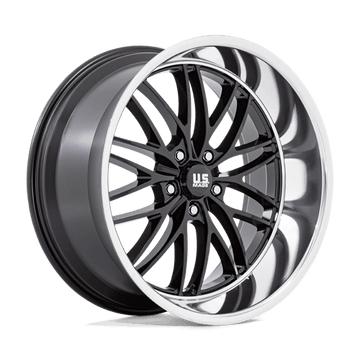 US Mags Wheels U138 Santa Cruz Gloss Black with Diamond Cut Lip
