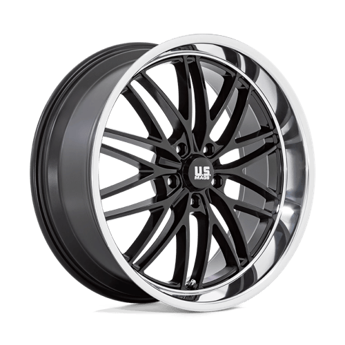 US Mags Wheels U138 Santa Cruz Gloss Black with Diamond Cut Lip