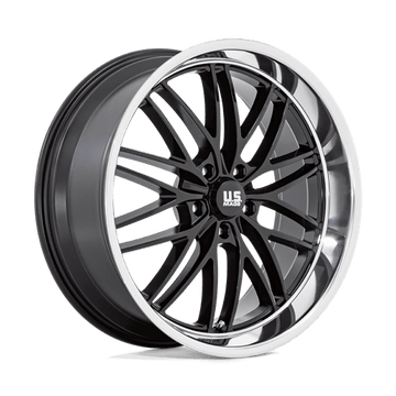 US Mags Wheels U138 Santa Cruz Gloss Black with Diamond Cut Lip