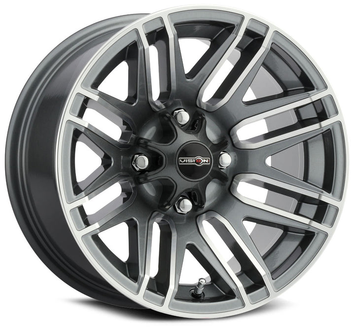 Vision ATV Wheels 112 Assault Gunmetal Machined