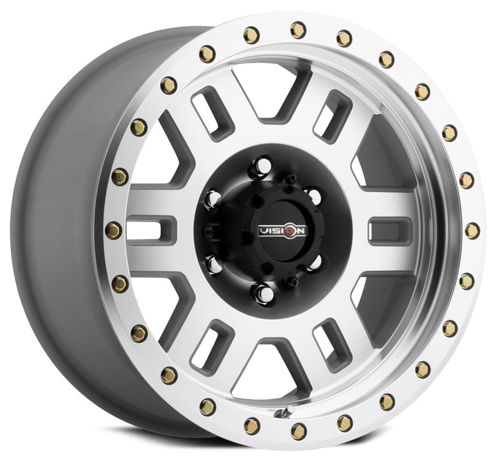 Vision Wheels 398 Manx Silver Machined