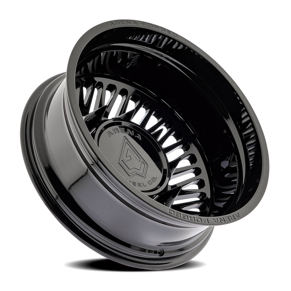 Arena Forged Wheels AF101 Casino Dually Gloss Black Rear Outer