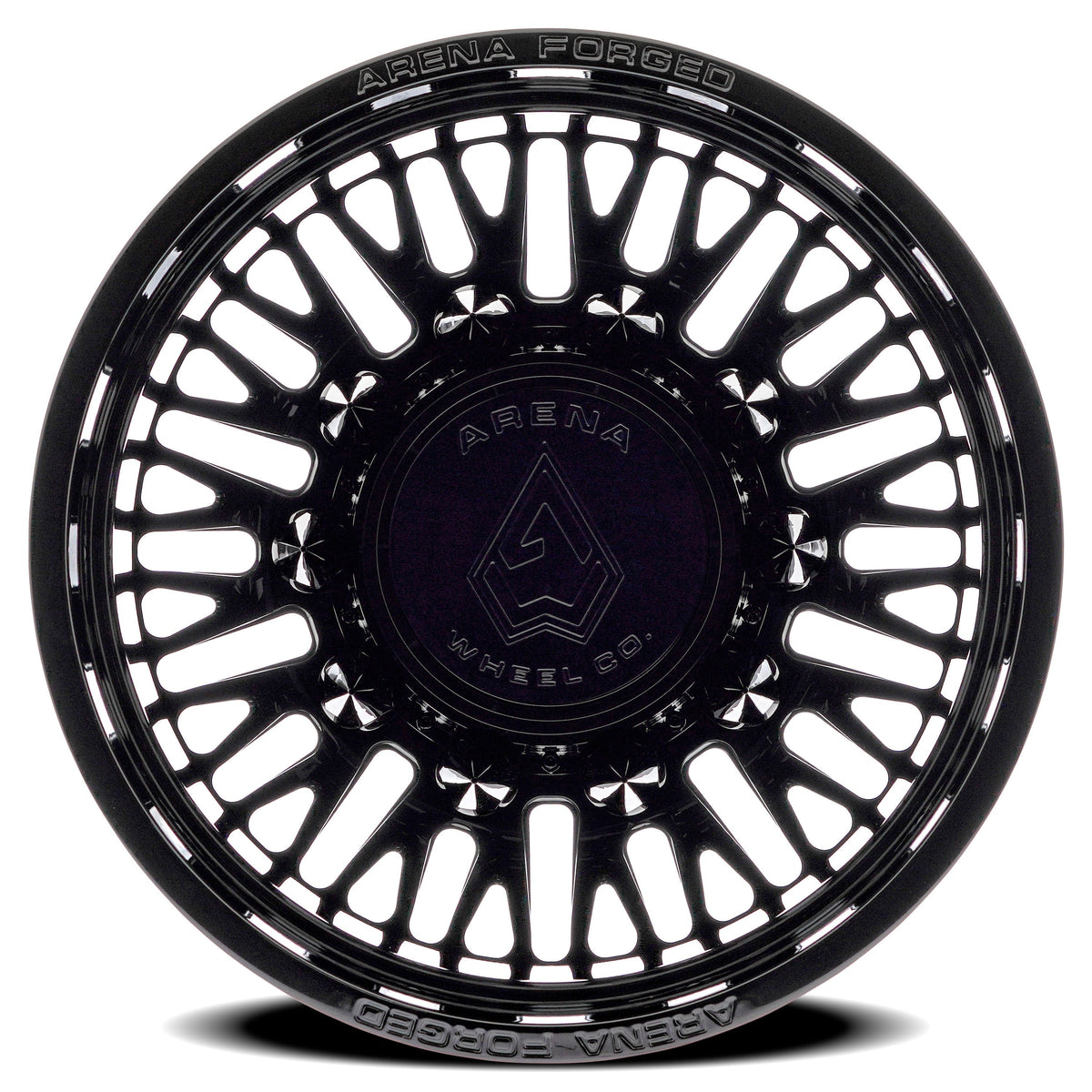 Arena Forged Wheels AF101 Casino Dually Gloss Black Rear Outer