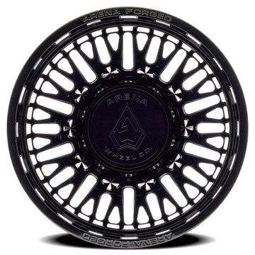 Arena Forged Wheels AF101 Casino Dually Gloss Black Rear Outer