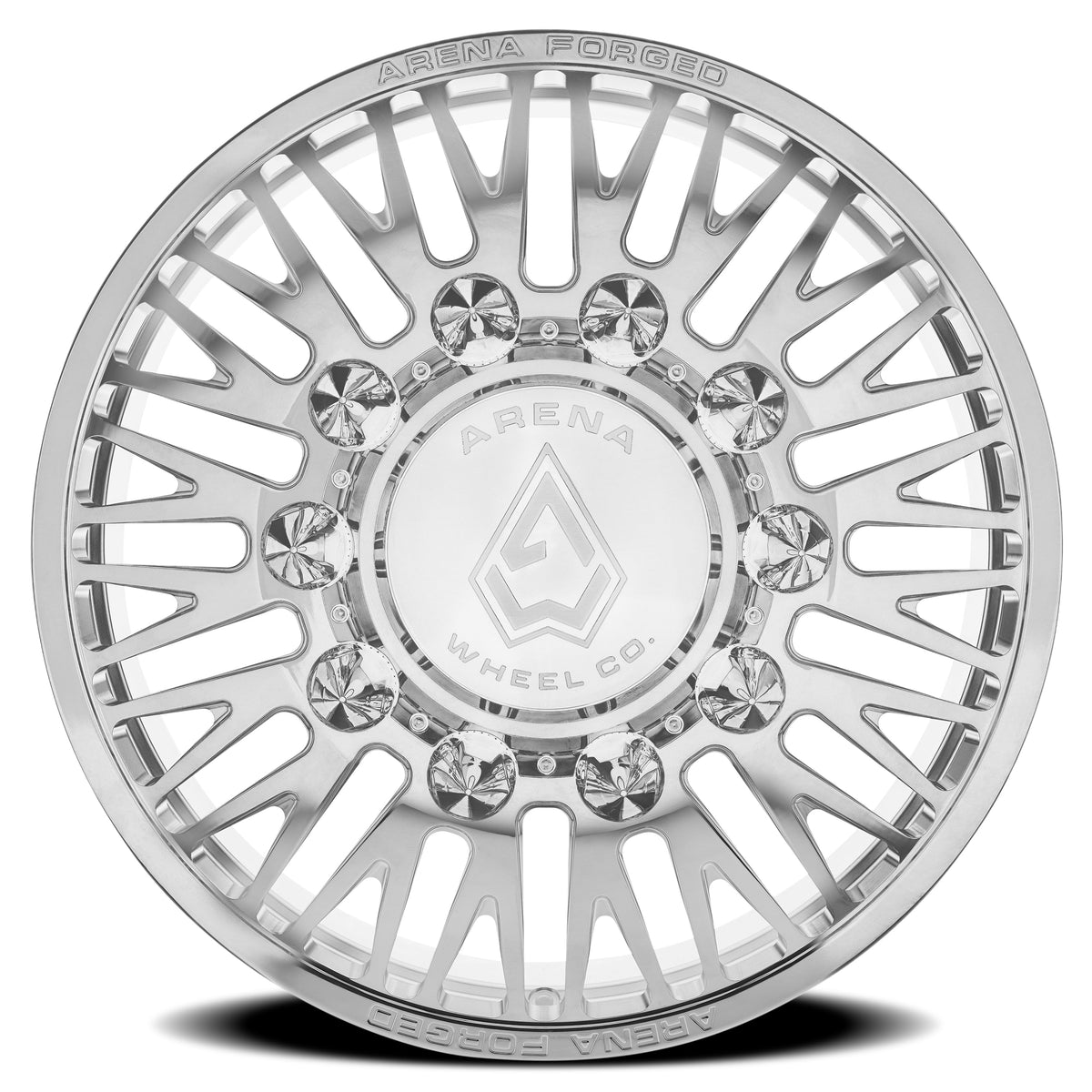 Arena Forged Wheels AF101 Casino Dually Milled and Polished Front