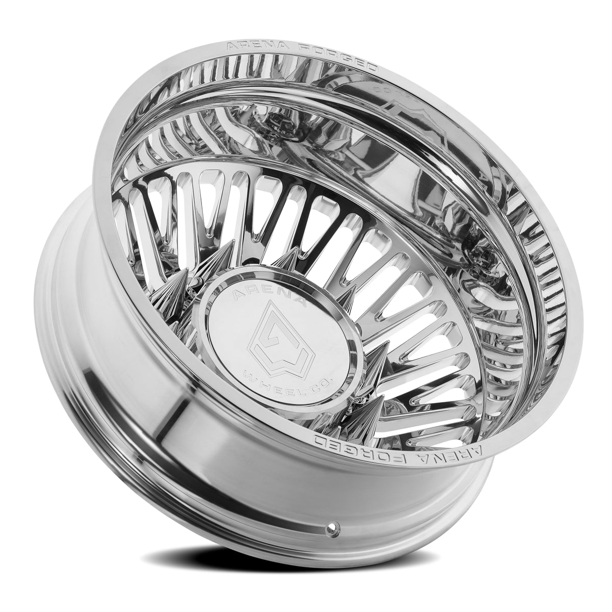 Arena Forged Wheels AF101 Casino Dually Milled and Polished Rear Outer